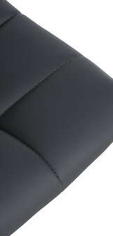 2-delige set barstoelen Jirra kunstleer chroom, Grijs