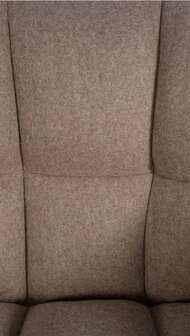Barstoel Domasa W Vilt met 4-pootsframe, Taupe