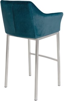 Barstoel Demosa A Samt met 4-poots frame, Groen