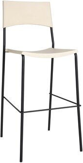 Barstoel Bermuda Rood, Creme