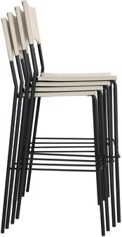 Barstoel Bermuda Rood, Creme
