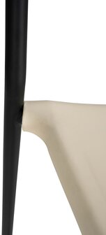 Barstoel Bermuda Rood, Creme