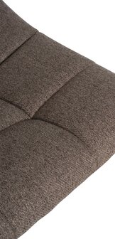 2-delige set barkruk Jirra stof zwart, Taupe