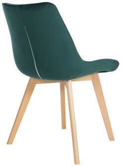 2-delige set stoelen Briik fluweel, Groen