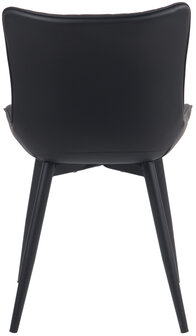 2-delige set stoelen Brida kunstleer, Zwart