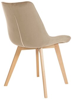 2-delige set stoelen Briik fluweel, Bruin