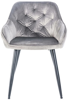 Set van 2 eetkamerstoelen Cissas, Grijs