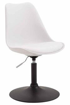 4-delige set eetkamerstoelen Miverack B kunststof, Wit