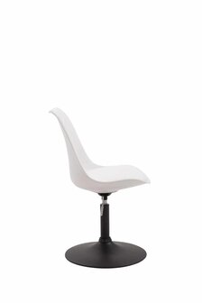 4-delige set eetkamerstoelen Miverack B kunststof, Wit