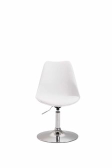 4-delige set eetkamerstoelen Miverack C kunststof, Wit