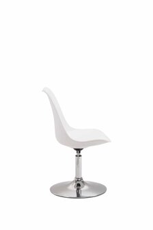 4-delige set eetkamerstoelen Miverack C kunststof, Wit