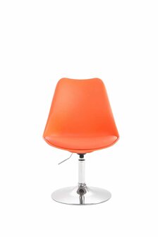 4-delige set eetkamerstoelen Miverack C kunststof, Oranje