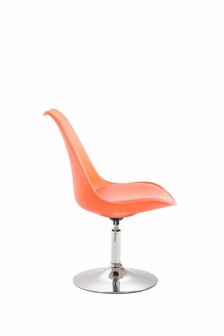 4-delige set eetkamerstoelen Miverack C kunststof, Oranje