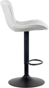 Barstoel Lunis Kunstleer, Wit