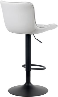 Barstoel Lunis Kunstleer, Wit