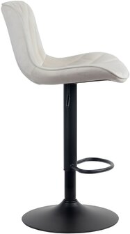 Barstoel Lunis Fluweel, Creme