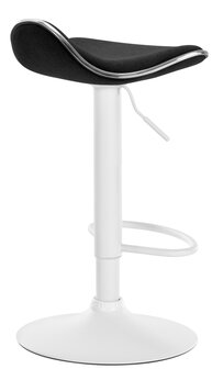 Barhocker Shinghaa Stof wit, Zwart