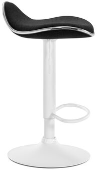Barhocker Shinghaa Stof wit, Zwart