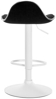 Barhocker Shinghaa Stof wit, Zwart