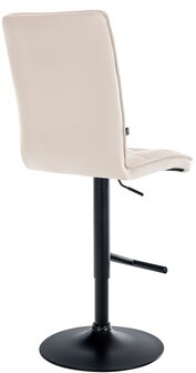 Barstoel Pikeng V2 Kunstleer zwart, Creme