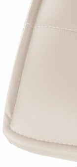 Barstoel Pikeng V2 Kunstleer zwart, Creme