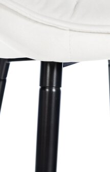 Barstoel Gobsin 76 Fluweel, Creme