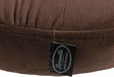 Barstoel Pento Fluweel chroom, Bruin