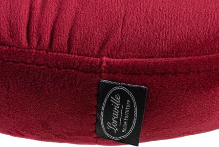 Barstoel Pento Fluweel chroom, Rood