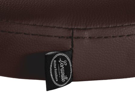 Barstoel Pento Kunstleer chroom, Bruin