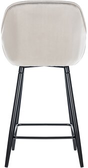 Barstoel Gobsin 76 Fluweel, Grijs
