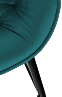 2-delige set barstoelen Gobsin 76 fluweel, Groen