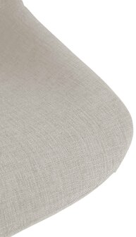 2-delige set barkruk Lift stof, Creme