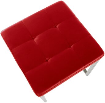 2-delige set barkrukken Birca, Rood