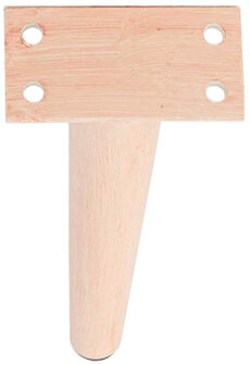 4-delige set meubelpoten 21 cm, Bruin