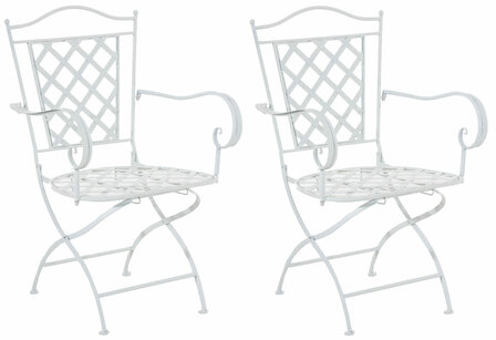 2-delige set stoelen Idiri, Wit