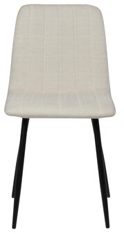 4-delige set stoelen Dojin stof, Creme