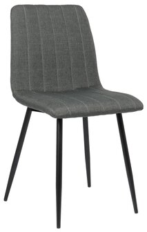 4-delige set stoelen Dojin stof, Grijs