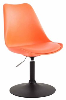 4-delige set eetkamerstoelen Miverack B kunststof, Oranje