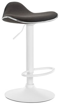 Barhocker Shinghaa Stof wit, Grijs