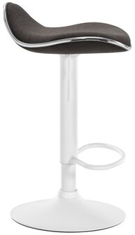 Barhocker Shinghaa Stof wit, Grijs