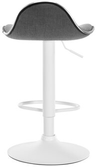 Barhocker Shinghaa Stof wit, Grijs