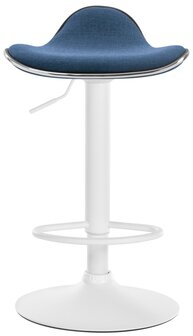 Barhocker Shinghaa Stof wit, Blauw