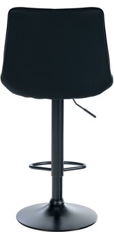 Barstoel Tino Kunstleer zwart, Zwart