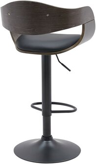 Barstoel Kongstin B Kunstleer, Grijs