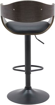 Barstoel Kongstin B Kunstleer, Grijs