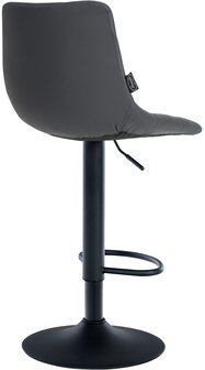 Barstoel Jirra Kunstleer zwart, Grijs