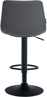 Barstoel Jirra Kunstleer zwart, Grijs