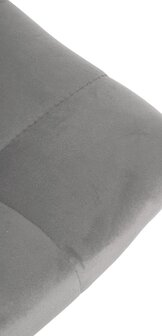 Barstoel Jirra Fluweel chroom, Grijs