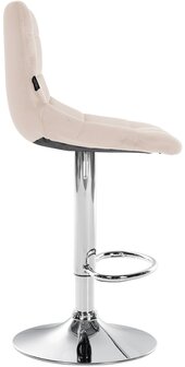 Barstoel Jirra Fluweel chroom, 