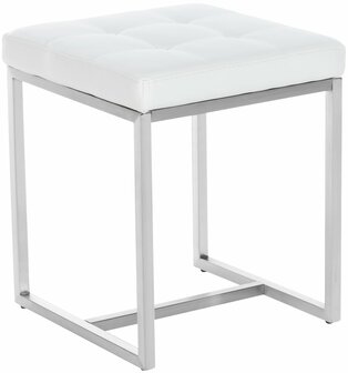 2-delige set barkrukken Birca, Wit